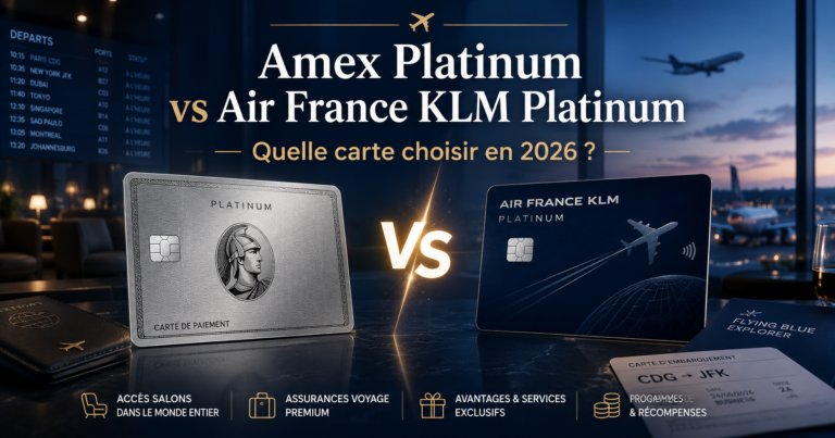 Comparatif Amex Platinum et Amex Air France KLM Platinum